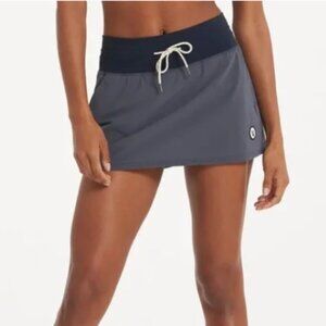 Vuori Seebreeze Athletic Skirt Skort Tennis Golf Casual Grey Size Small